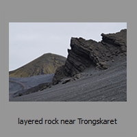 layered rock near Trongskaret